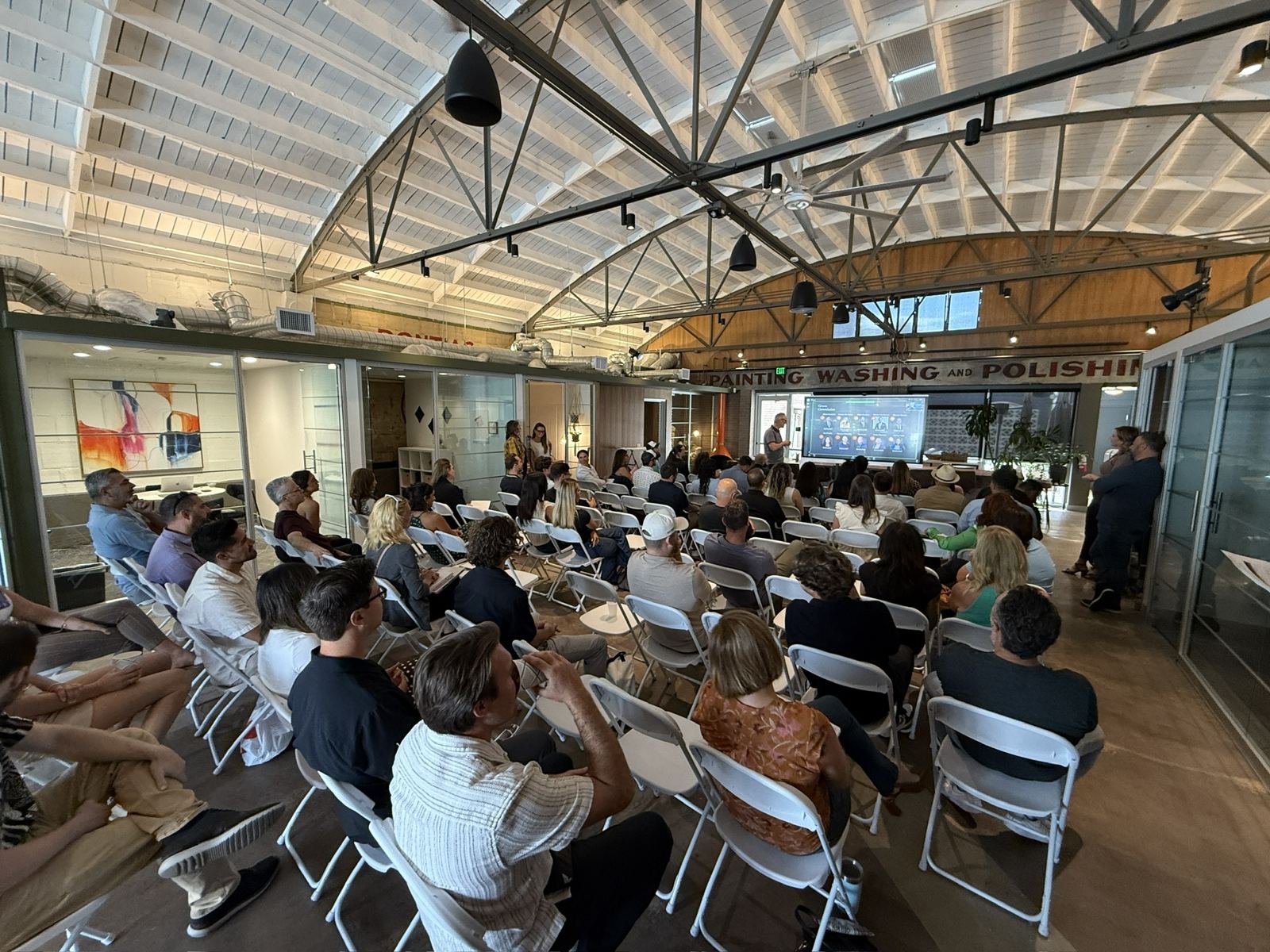 A full room at a real estate training event